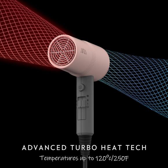 AINA Hair Dryer with Diffuser – Ionic Blow Dryer for Women with Cold Shot - Picture 4 of 7